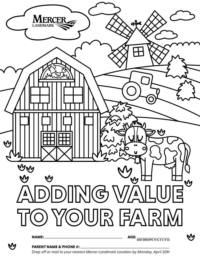 farm coloring page