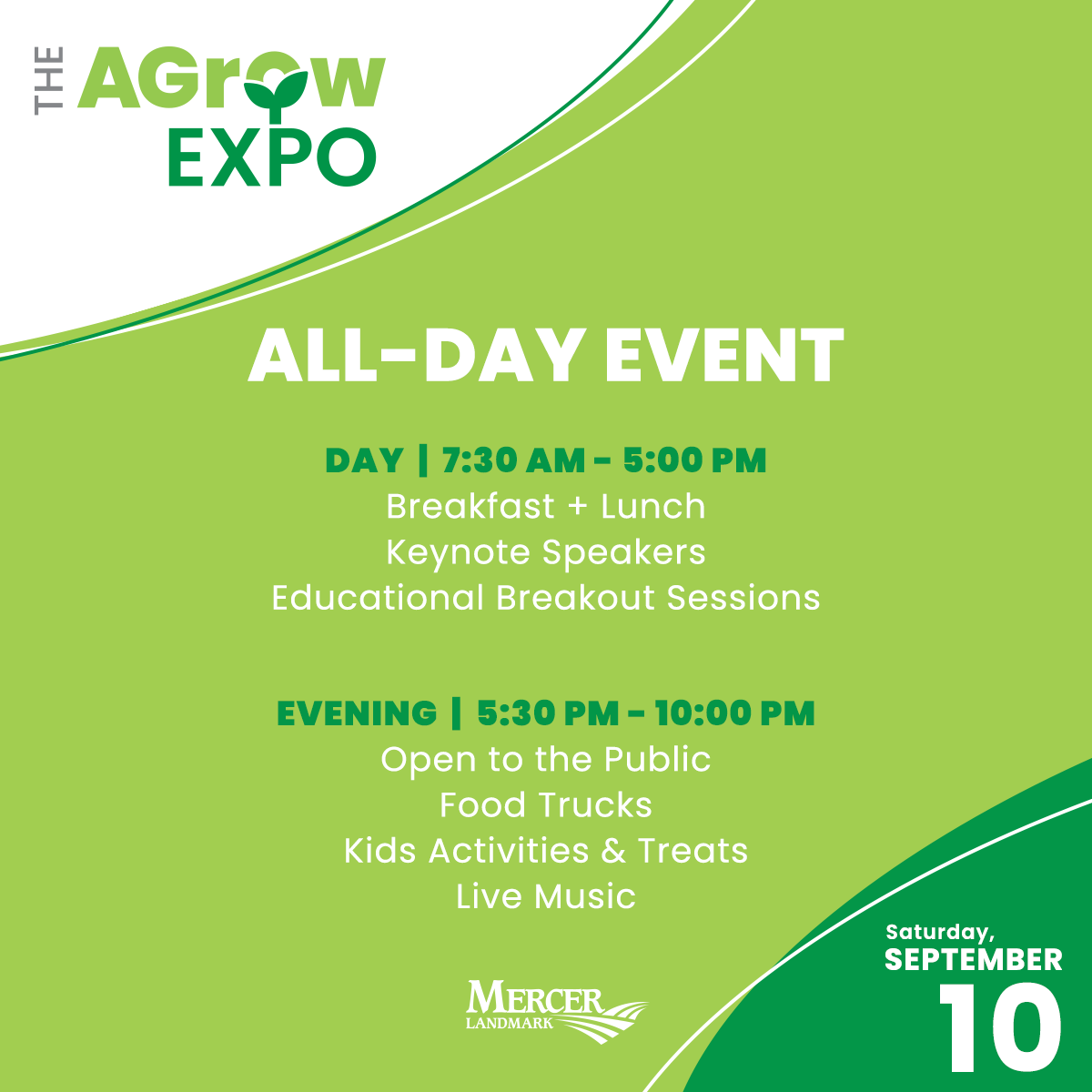 Agrow Expo schedule